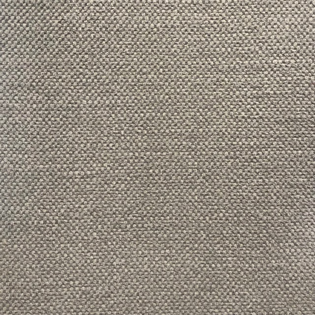 Close-up of warm taupe-grey Duo 243 with a dense, pebbled weave