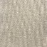 Close-up of warm stone greige fabric with a fine, subtly flecked woven texture