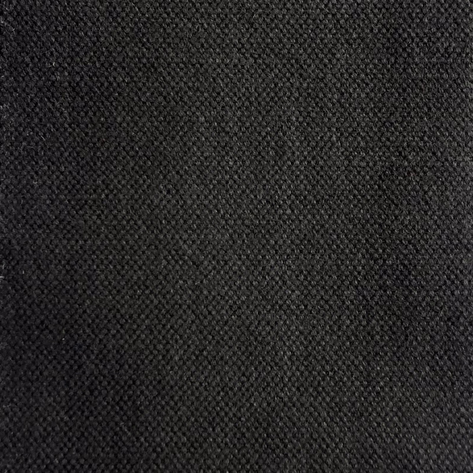 Deep charcoal Duo 260 fabric showing a dense, subtly pebbled woven surface