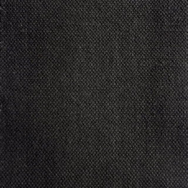 Deep charcoal Duo 260 fabric showing a dense, subtly pebbled woven surface