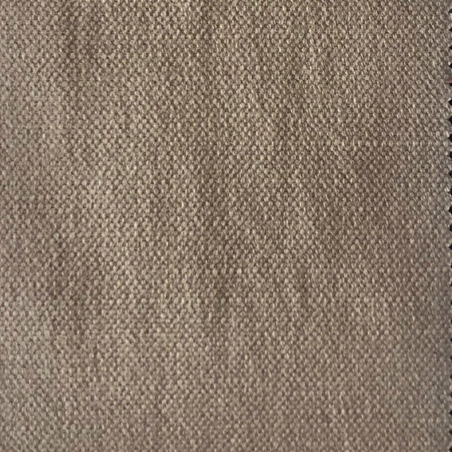 Warm mushroom-taupe fabric with a close, subtly mottled woven texture