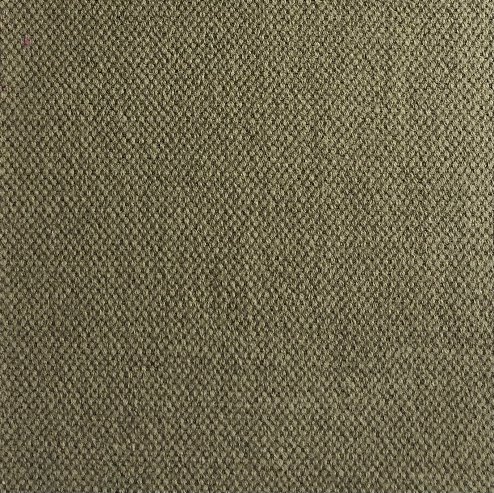 Close-up of muted olive-grey Duo 266 showing a dense, finely textured woven surface