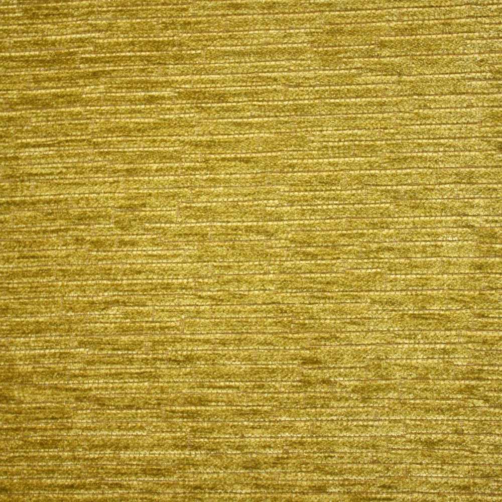Muted olive-gold chenille with fine horizontal ridges and softly varied woven texture