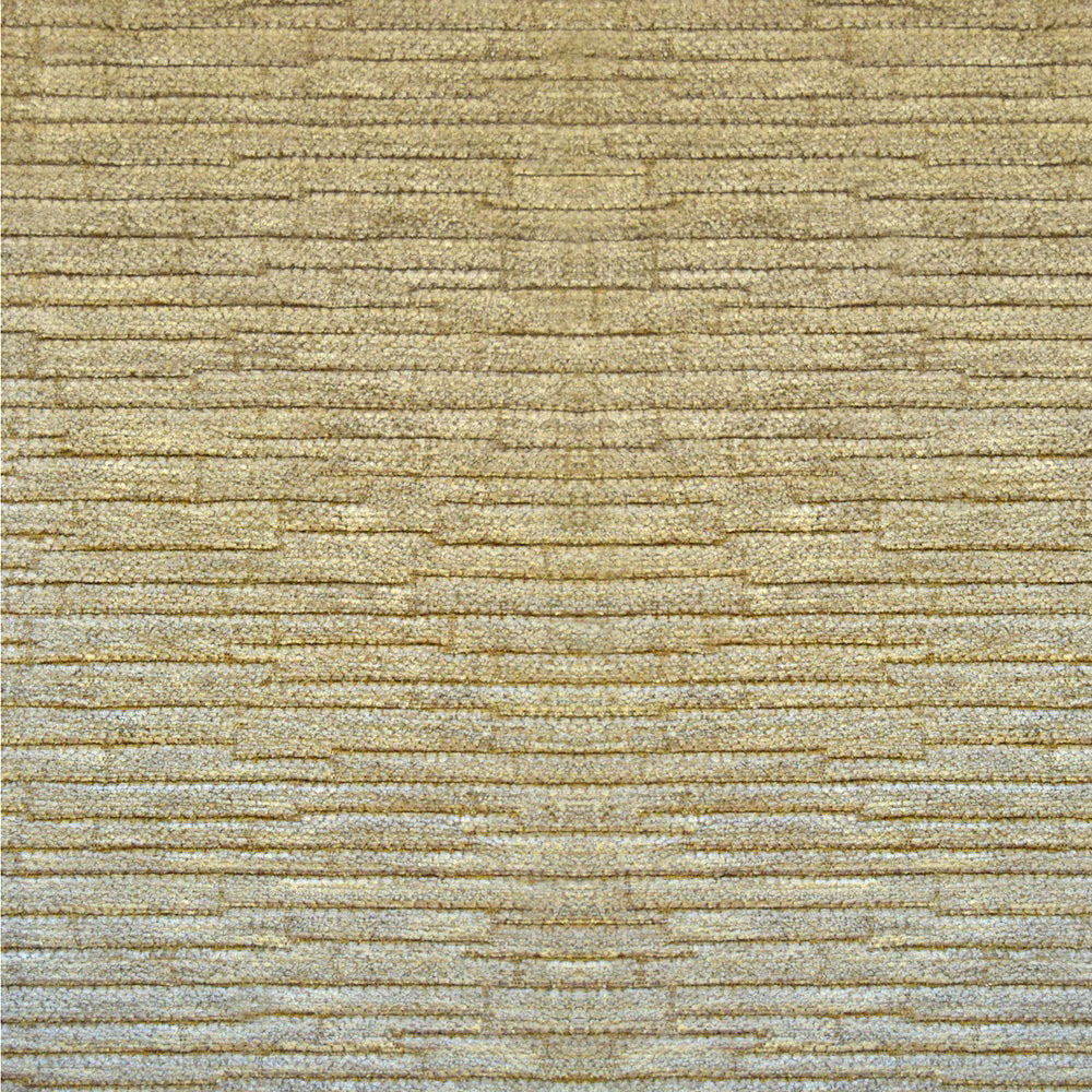 Pale oat-beige chenille with irregular horizontal ridges and softly glinting yarns