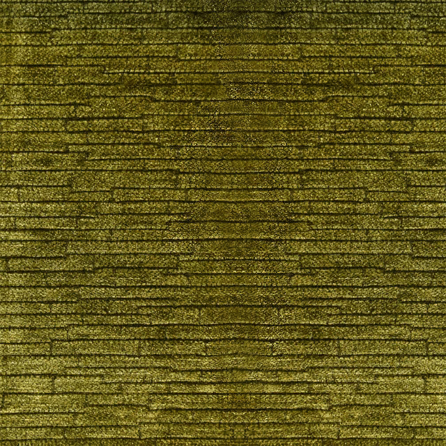 Deep olive chenille with irregular horizontal ridges and softly reflective texture