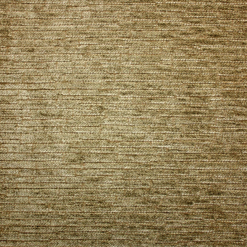 Mottled taupe-brown chenille with fine, irregular horizontal woven lines