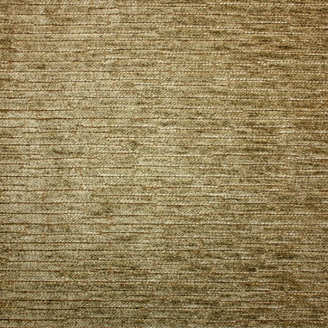 Mottled taupe-brown chenille with fine, irregular horizontal woven lines