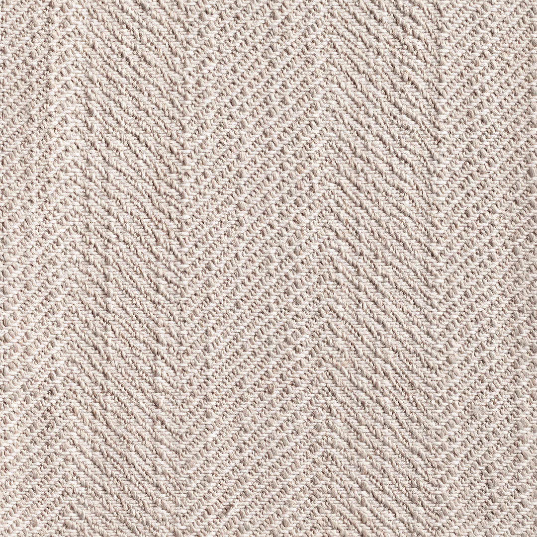 Pale argent-grey woven swatch with fine diagonal chevron texture
