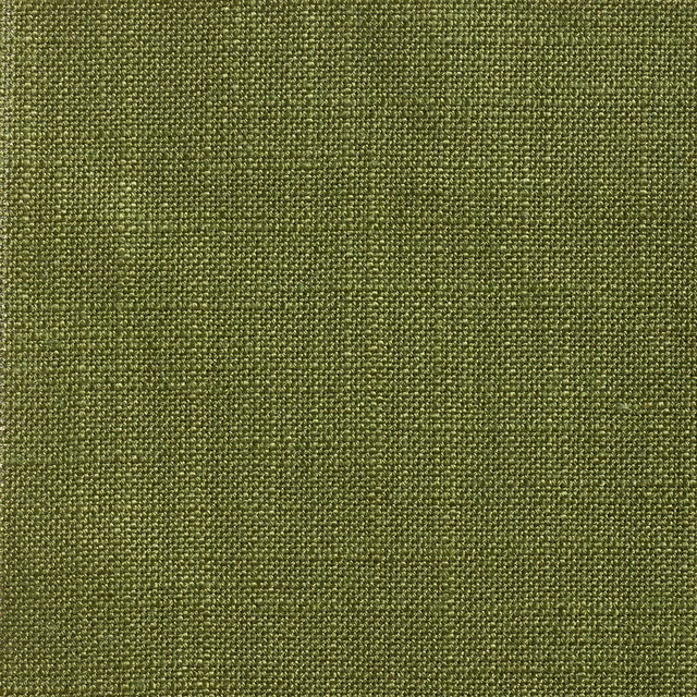 Close-up of muted thyme olive fabric with a tightly textured woven surface