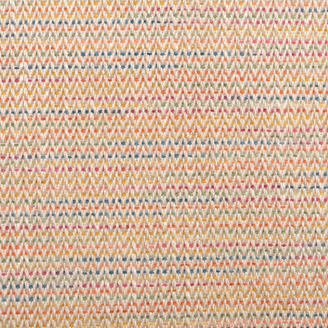 Mushroom woven ground with tiny coral, teal, ochre and pink flecks