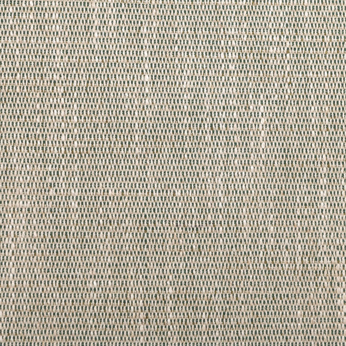 Close-up of muted avocado green fabric with a fine cream-speckled woven texture