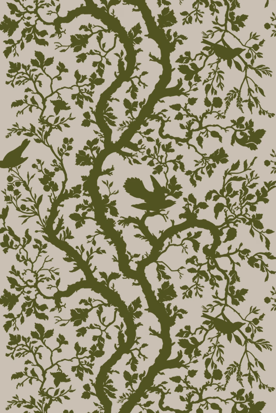 Birdbranch Fabric Olive Green fabric