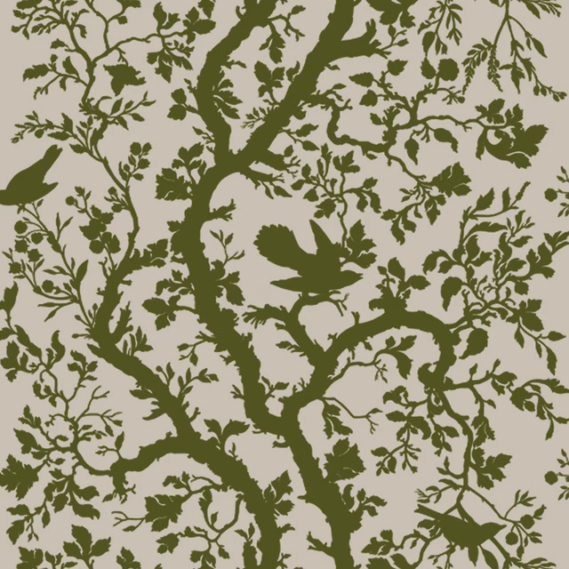 Birdbranch Fabric Olive Green fabric