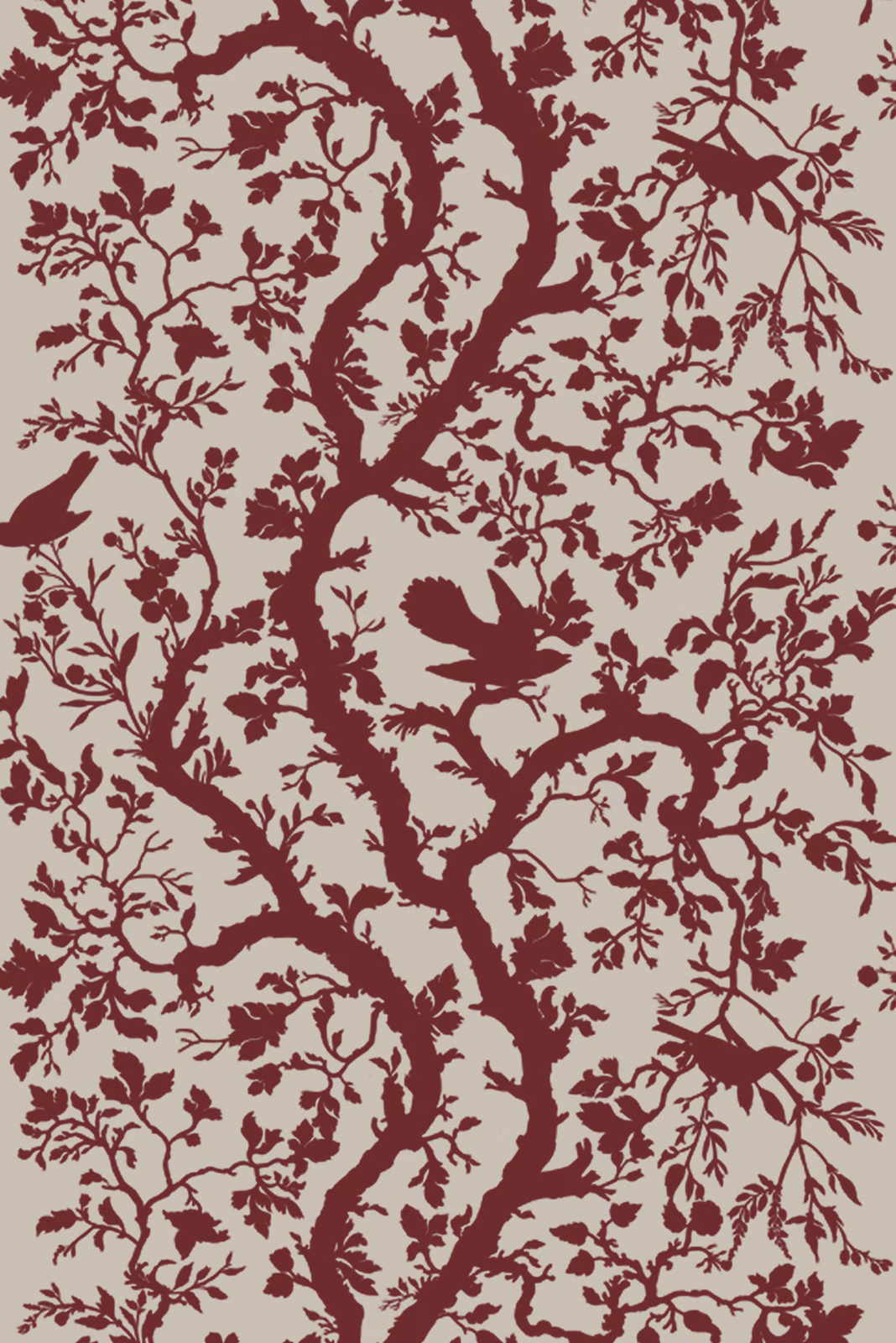 Birdbranch Fabric Red fabric