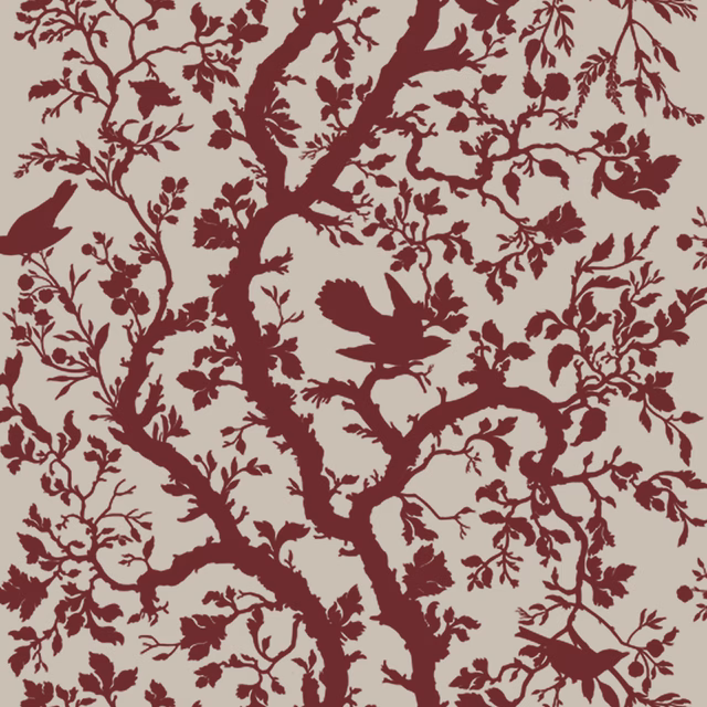Birdbranch Fabric Red fabric