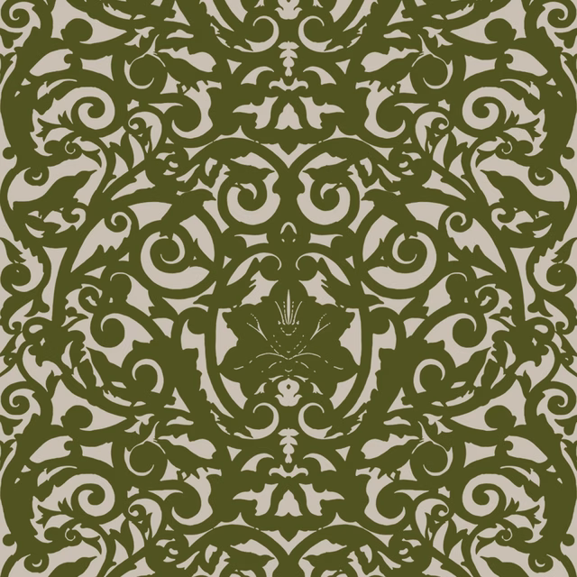 Birdcage Fabric Olive Green fabric