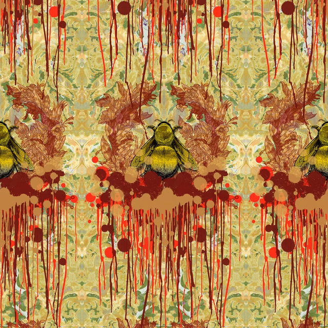 Bloody Empire Wallpaper Green fabric
