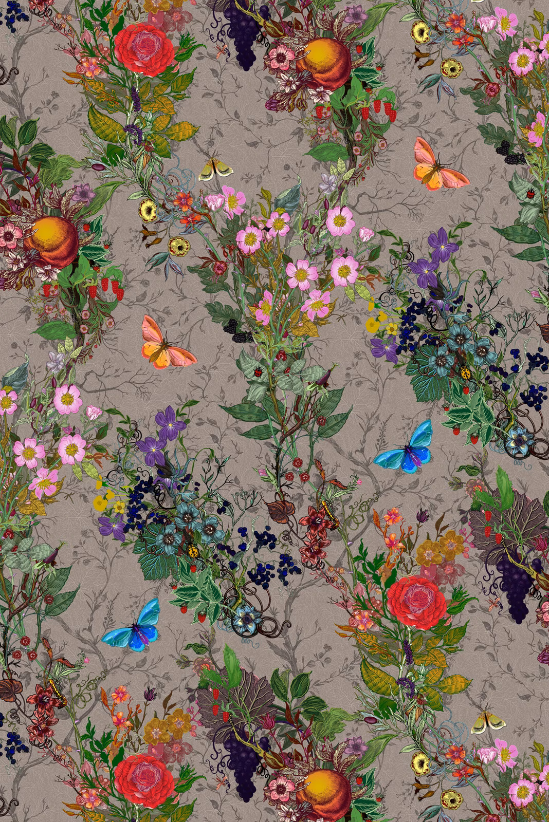 Bloomsbury Garden Fabric Dreich fabric