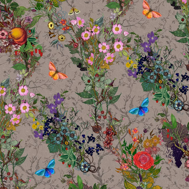 Bloomsbury Garden Fabric Dreich fabric