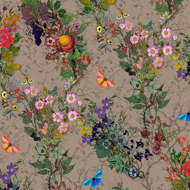 Bloomsbury Garden Wallpaper Campbell Duck fabric