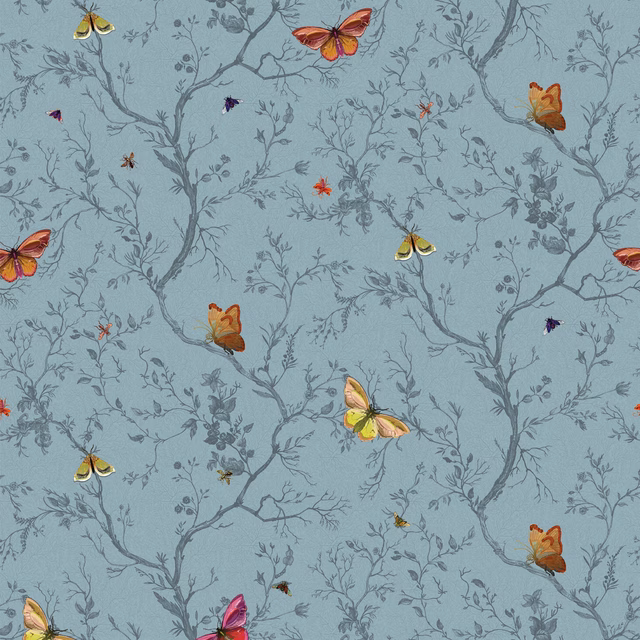 Butterflies Wallpaper Skye fabric
