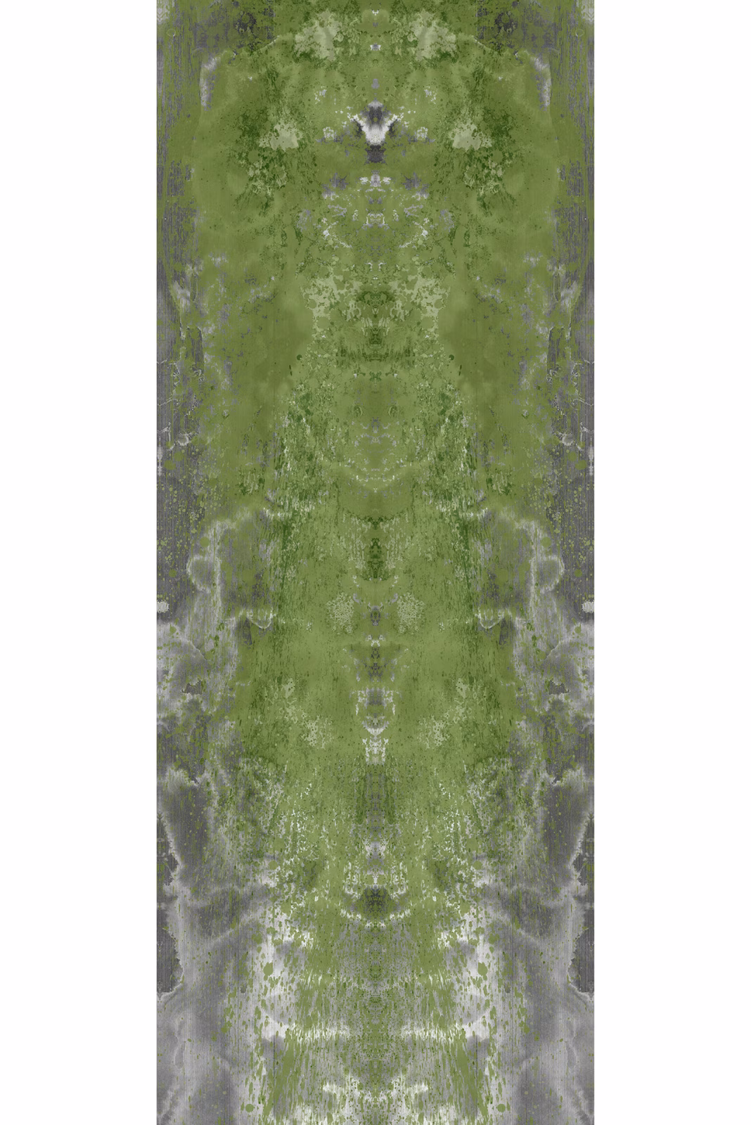 Cascade Superwide Wallpaper Panel Green fabric