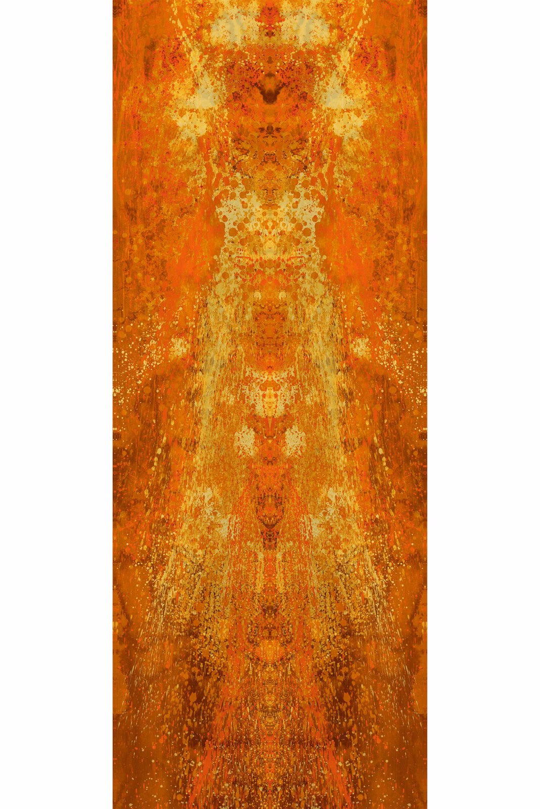 Cascade Superwide Wallpaper Panel Rust fabric