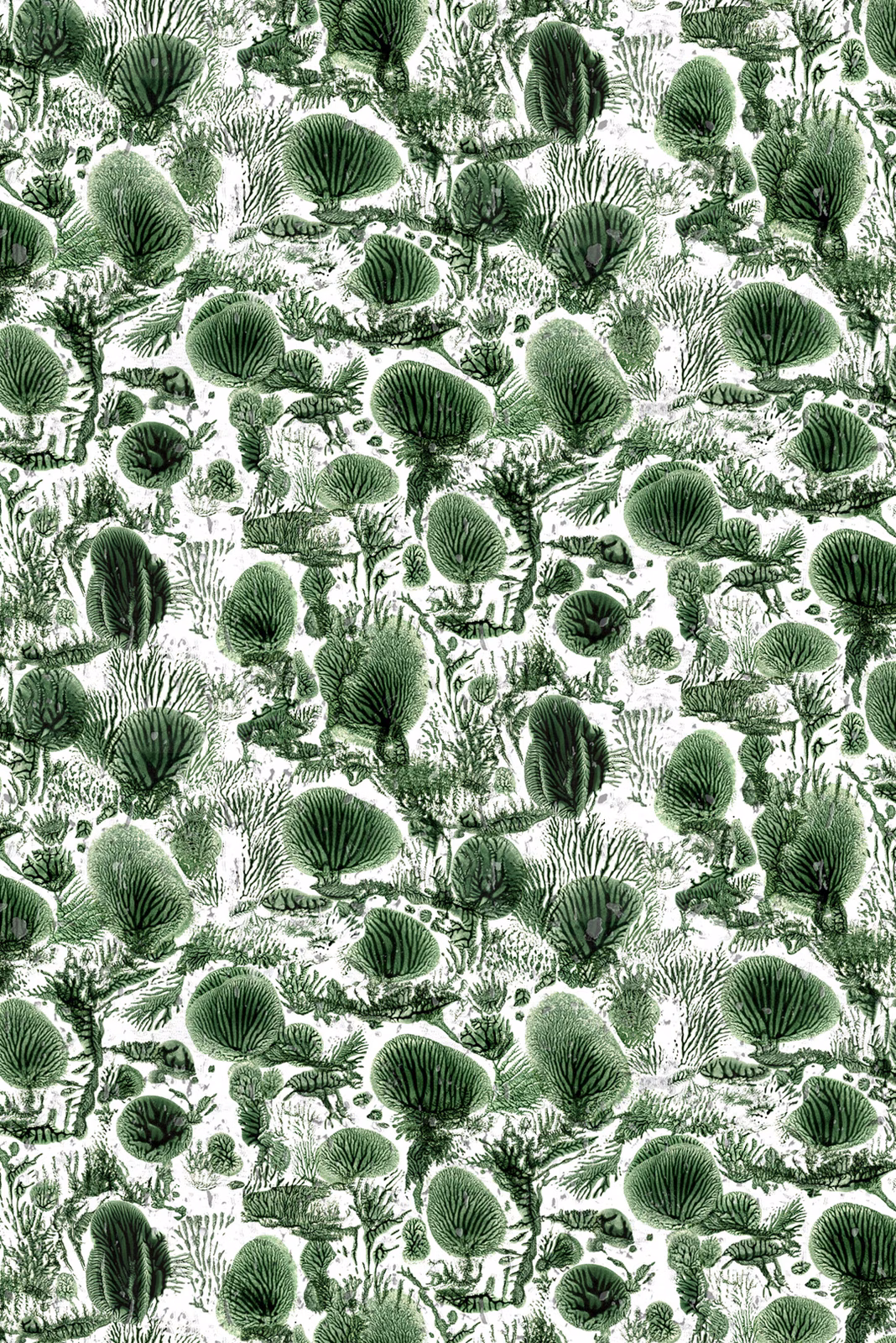 Coral Blotch Cork Wallpaper Original fabric