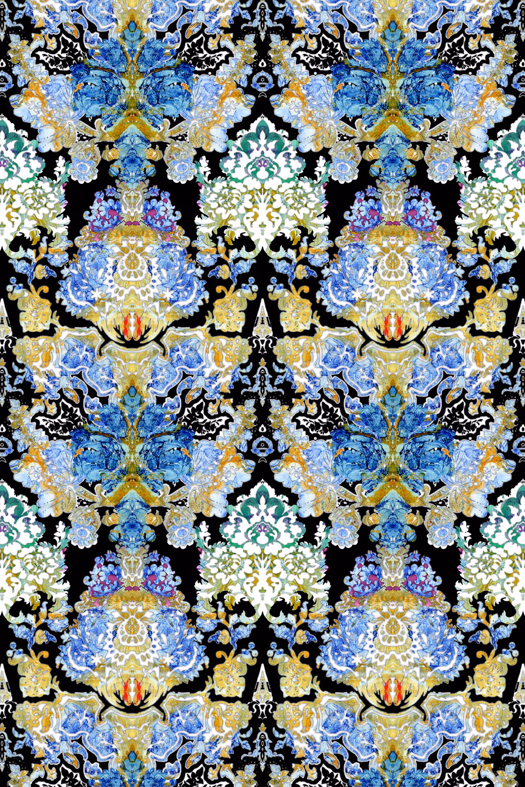 Damsel Damask Velvet Fabric Original fabric
