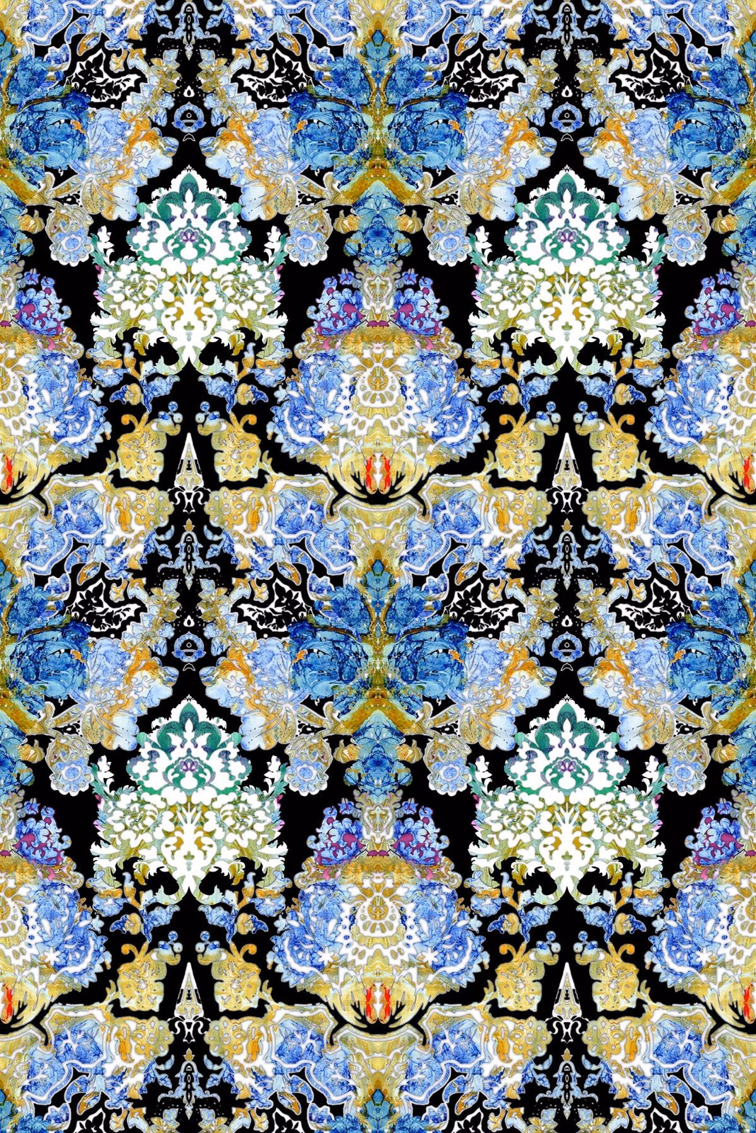Damsel Damask Wallpaper Original fabric