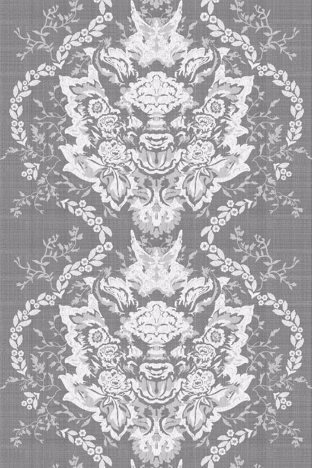 Devil Damask Lace Ivory fabric