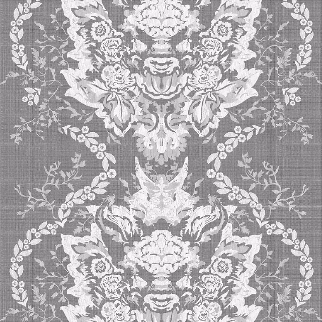 Devil Damask Lace Ivory fabric
