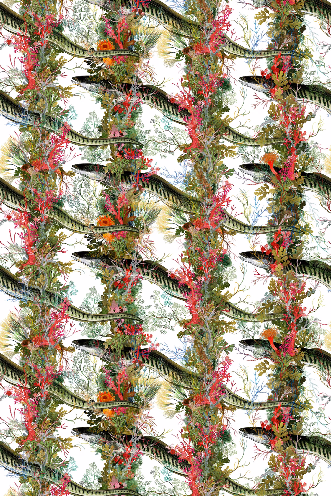 Eel Colonnade Fabric fabric