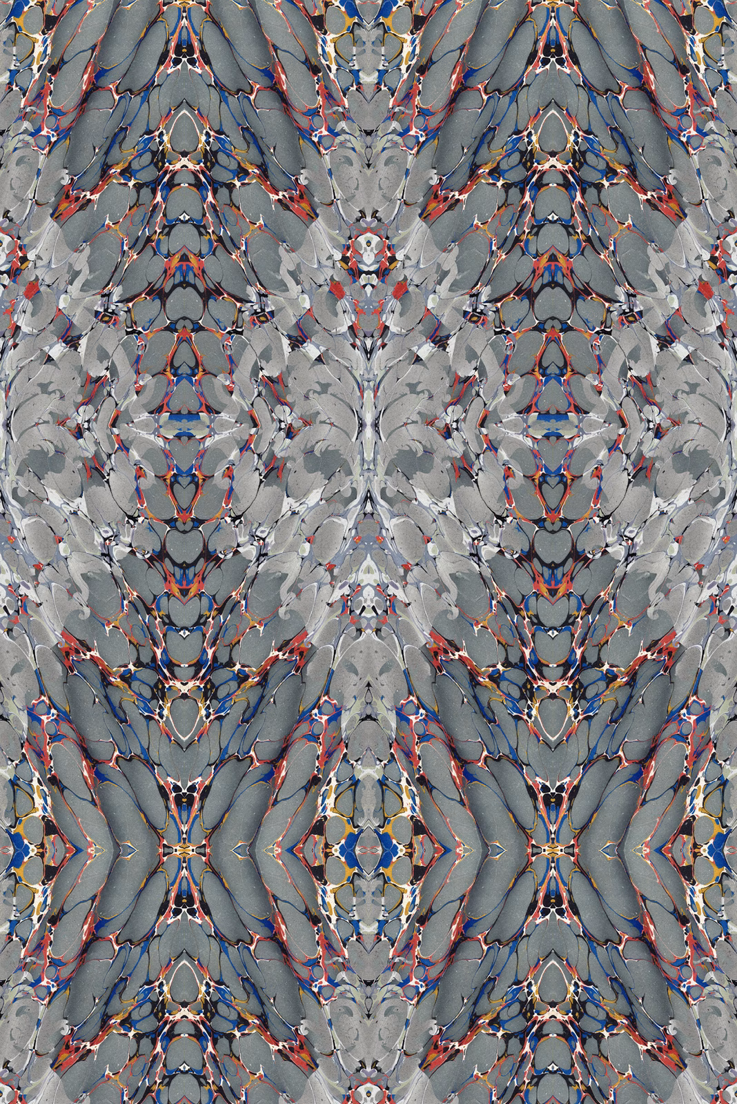 Ex Libris Wallpaper Moondust Grey fabric
