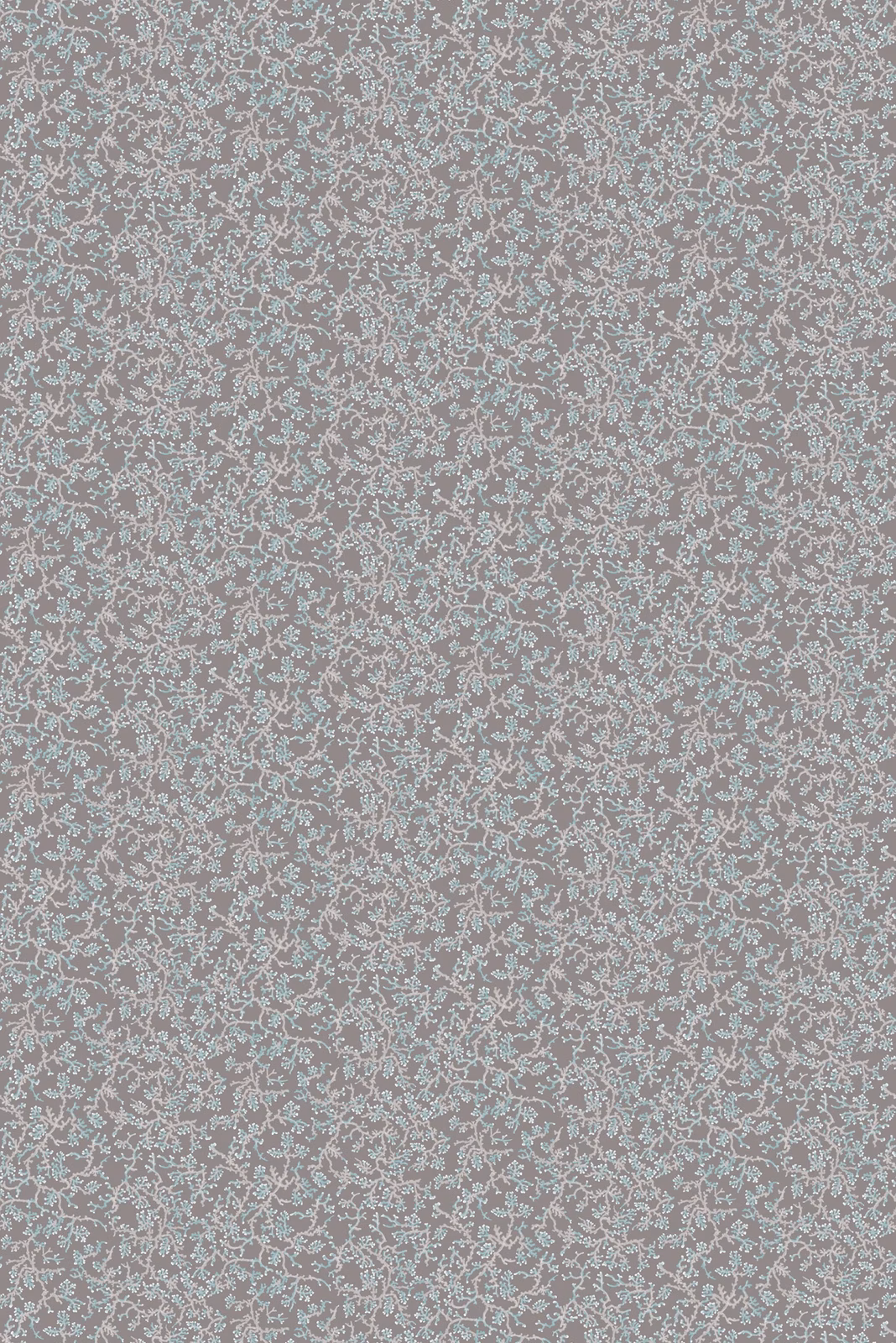 Fine Coral Wallpaper Peat Ash fabric