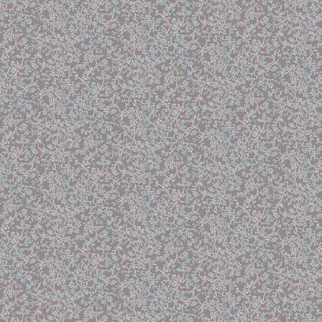 Fine Coral Wallpaper Peat Ash fabric