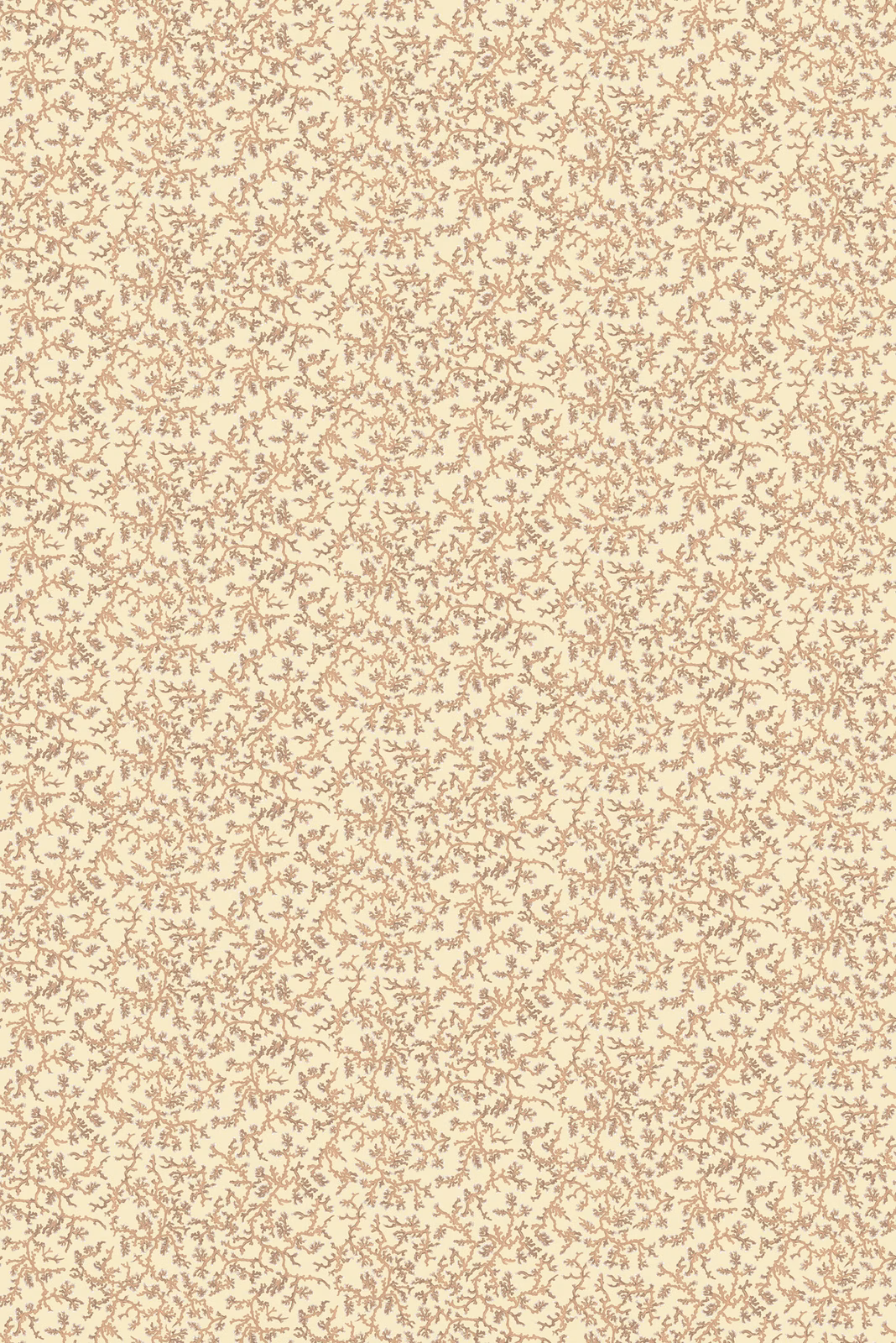 Fine Coral Wallpaper Sandtan fabric