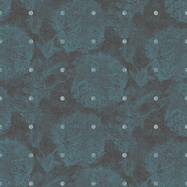 Fresco Wallpaper Petrol fabric