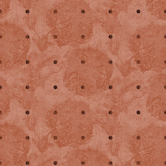 Fresco Wallpaper Vermillion fabric
