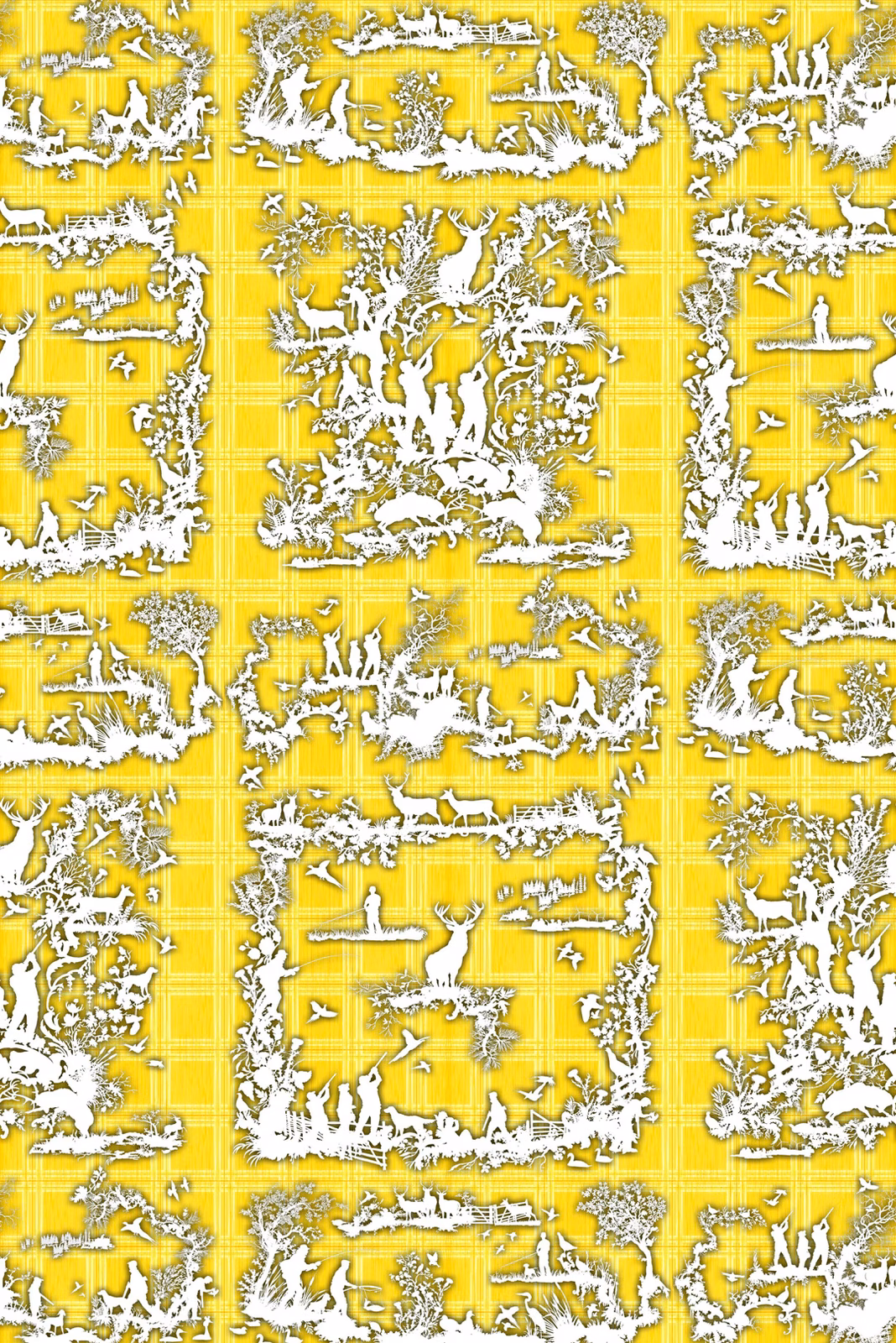 Glorious Twelfth Wallpaper Yellow fabric