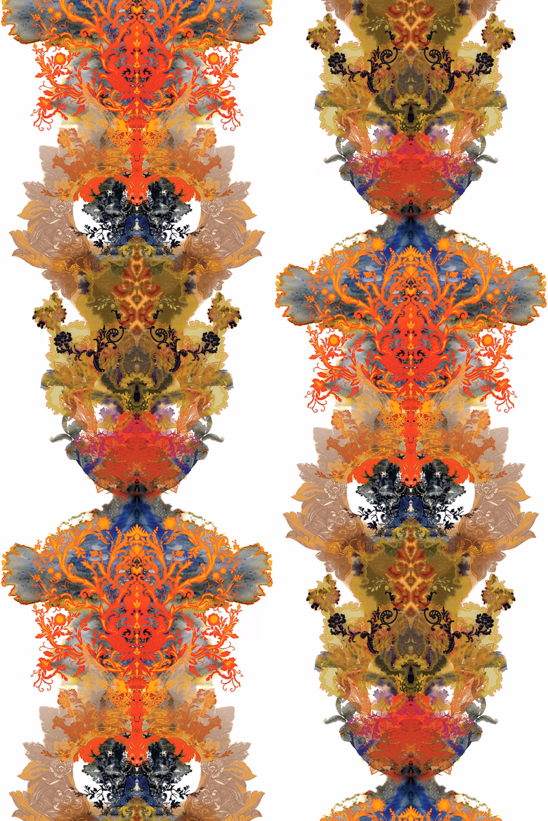 Grand Blotch Damask Fabric Original fabric