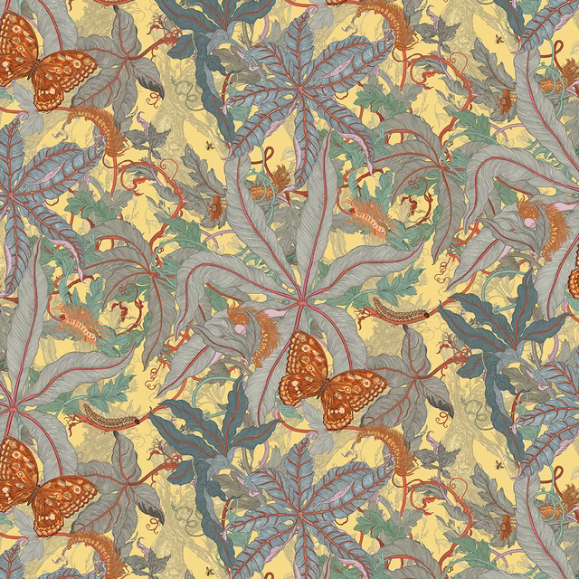 Grandifolius Wallpaper Mimosa fabric