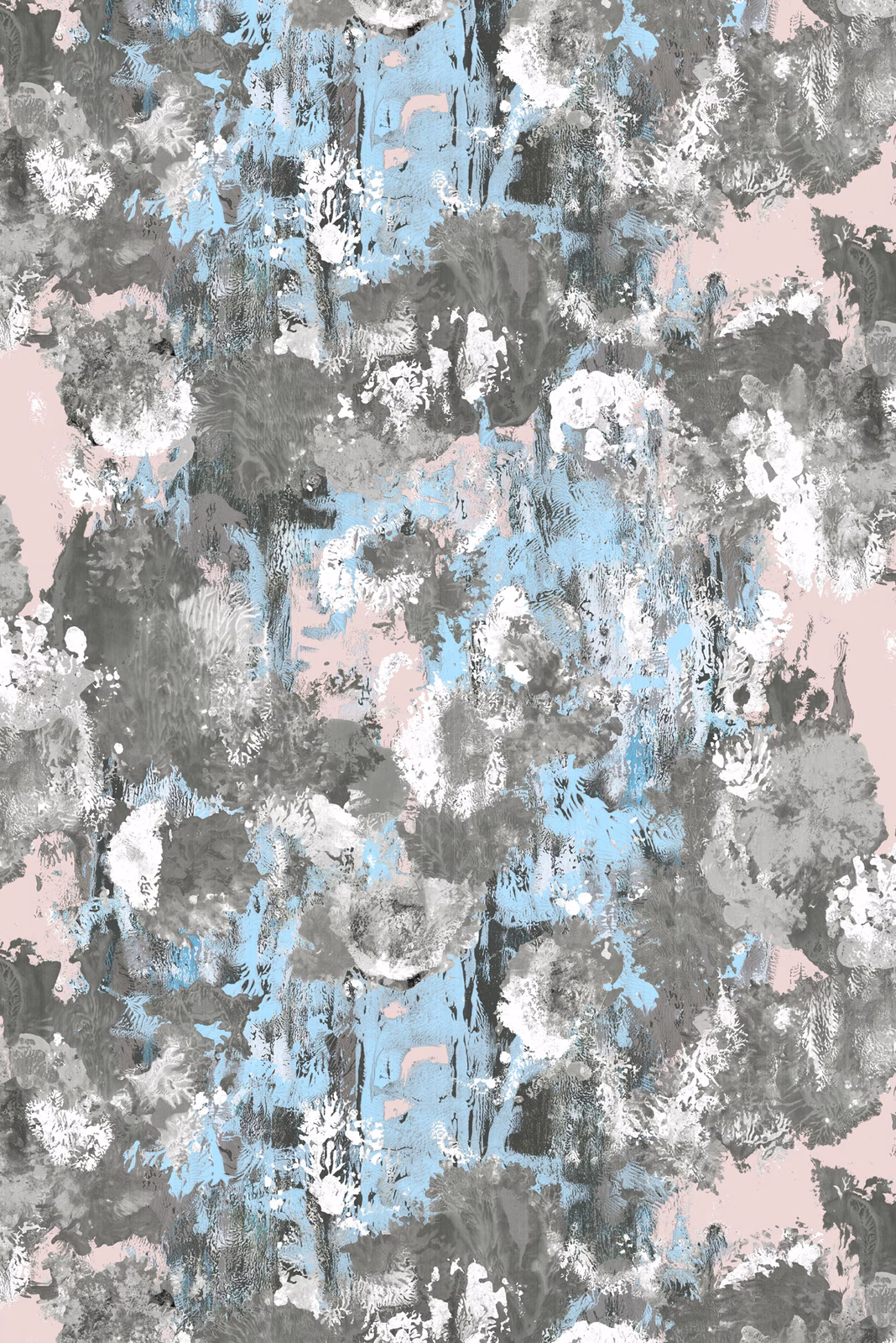 Hodge Splodge Cork Wallpaper Blue Hint Mash fabric