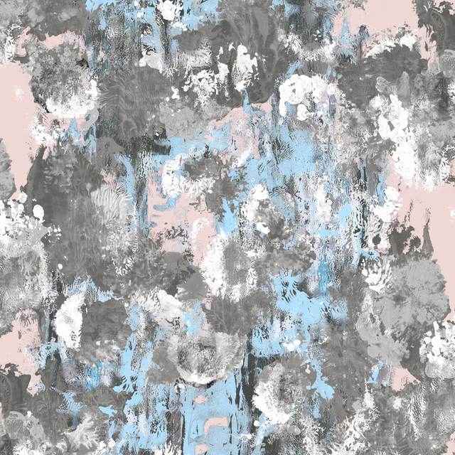 Hodge Splodge Cork Wallpaper Blue Hint Mash fabric