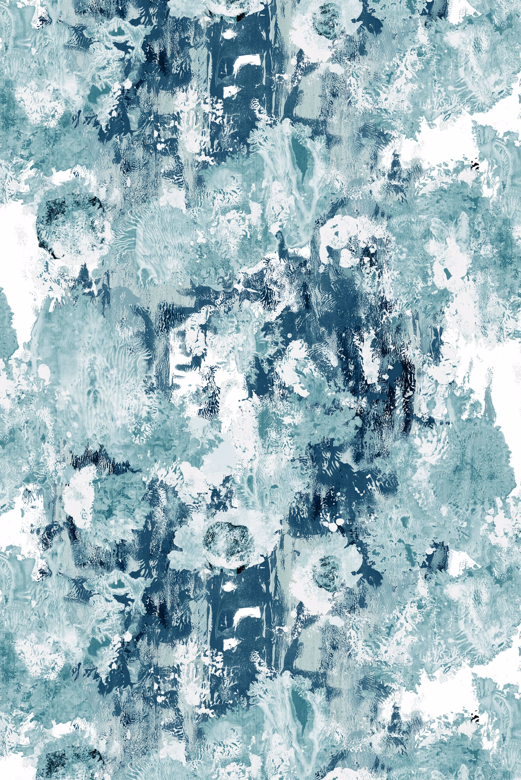 Hodge Splodge Cork Wallpaper Steamroller Blue fabric