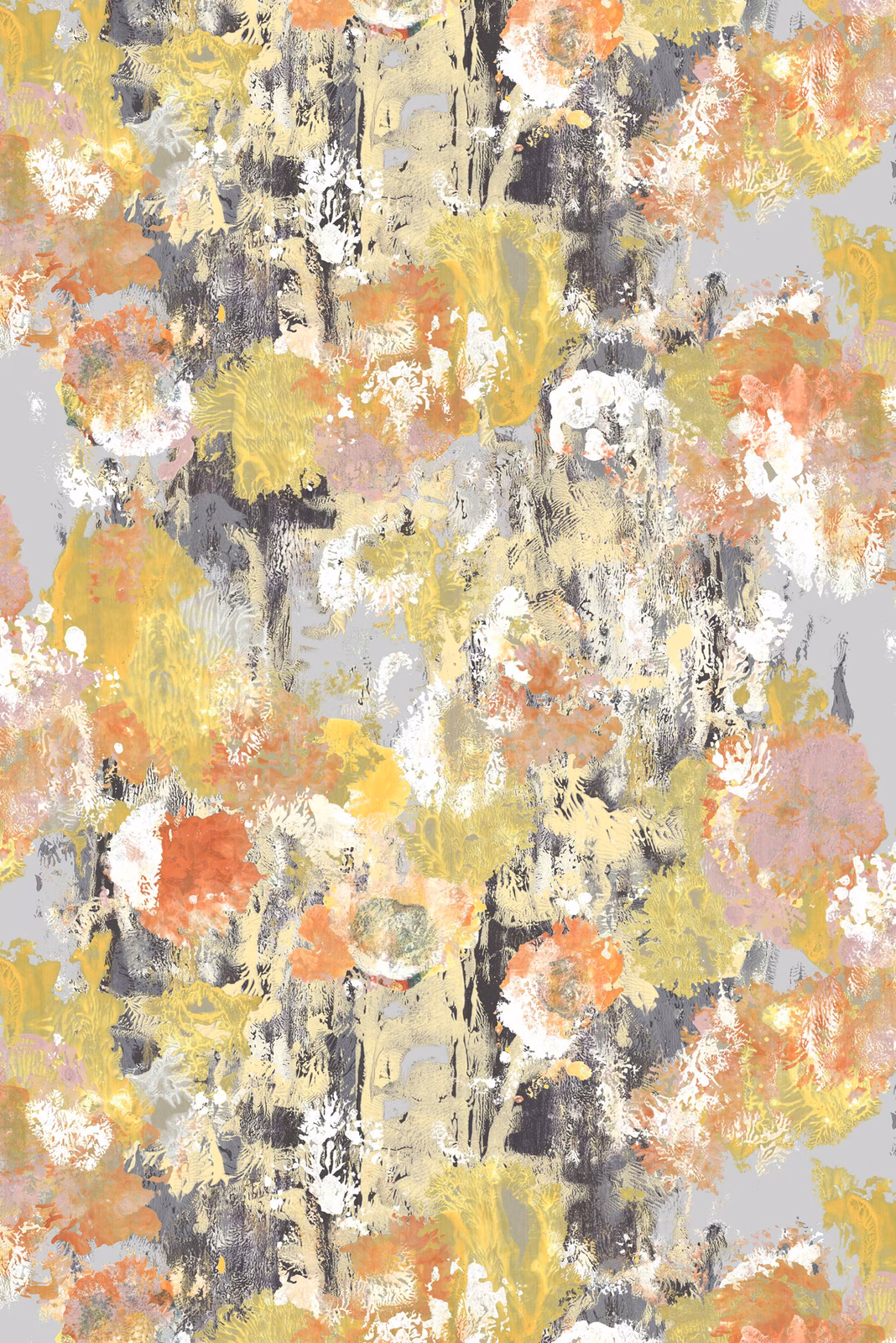 Hodge Splodge Cork Wallpaper Yellow Crush fabric