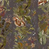Indie Jungle Wallpaper Clove fabric