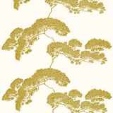 Japanese Tree Fabric Acid Green fabric
