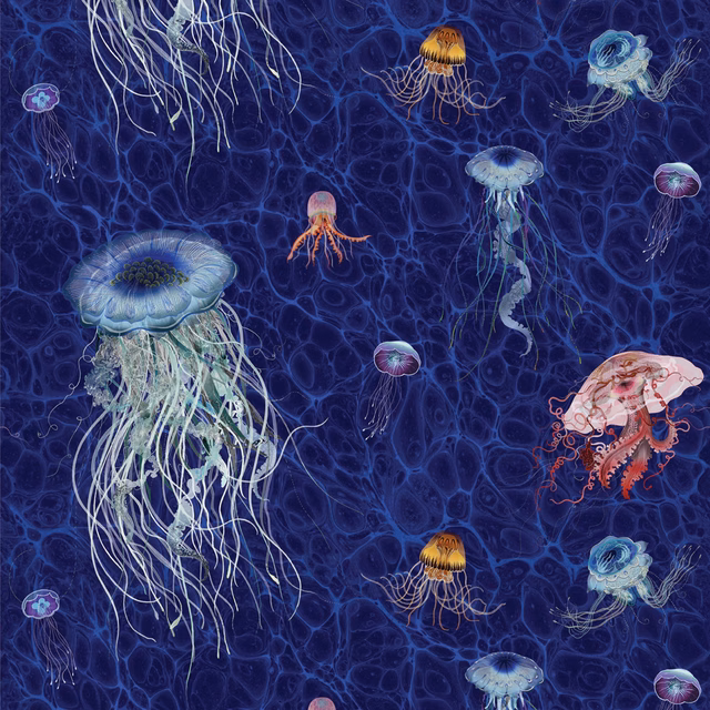 Jellyfish Velvet Fabric Original fabric