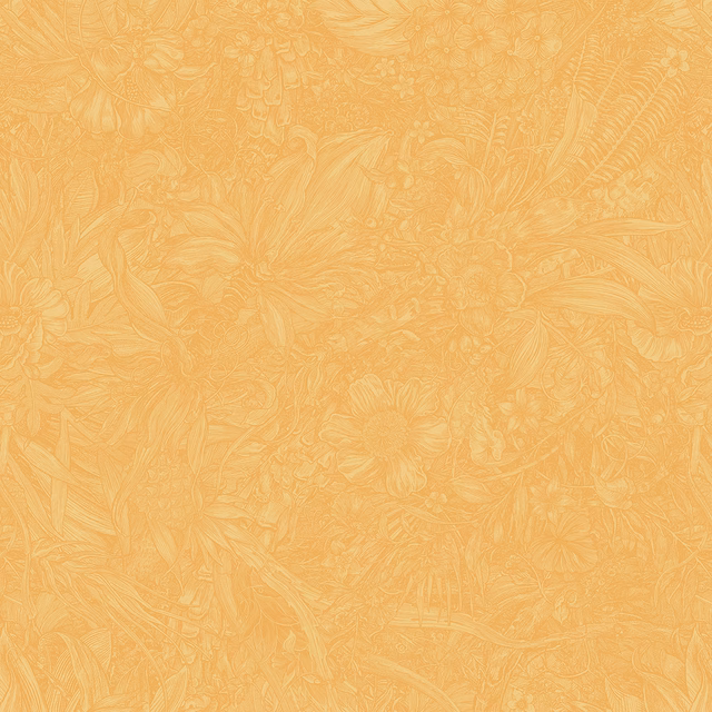 Jungle Tangle Superwide Wallpaper Toasted Gorse fabric